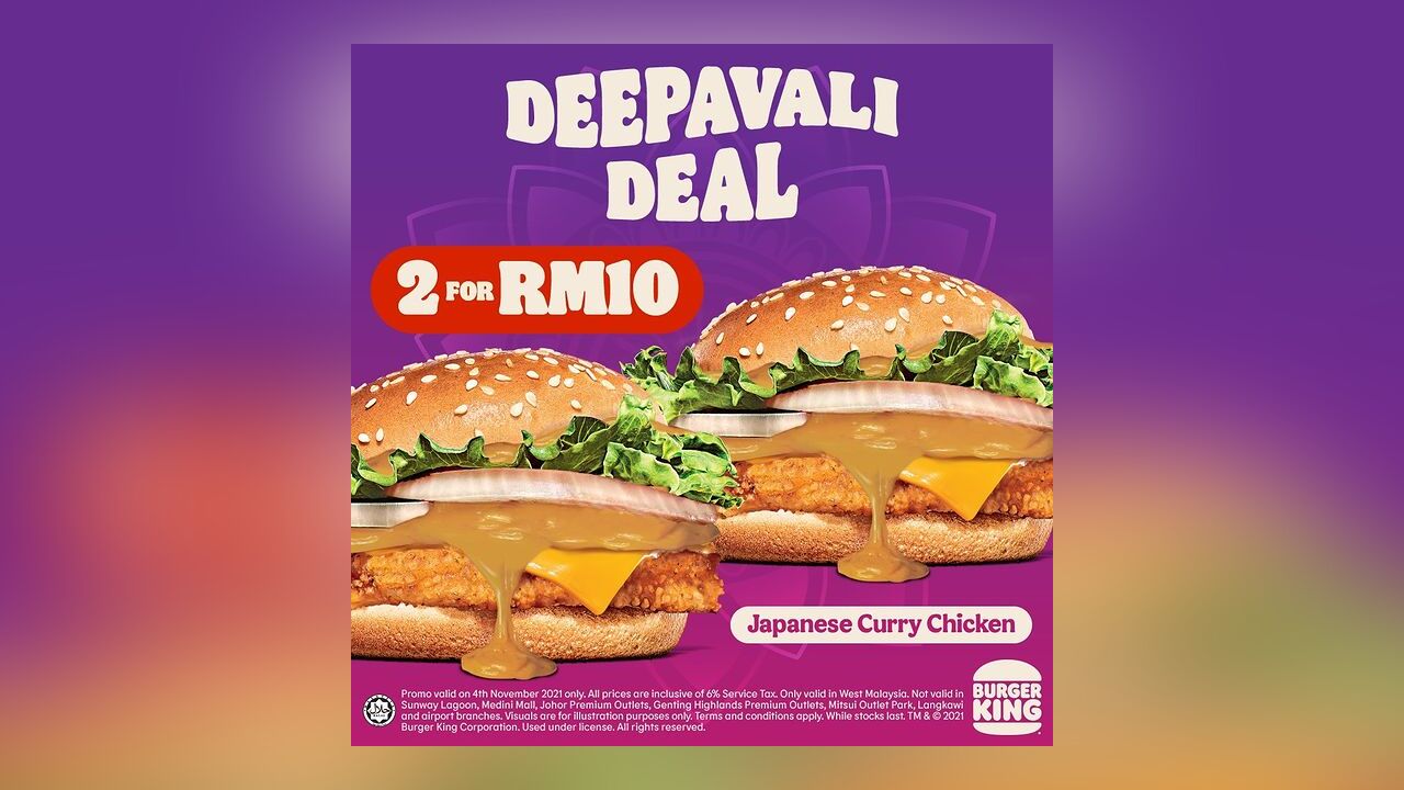 Burger King Deepavali Deal