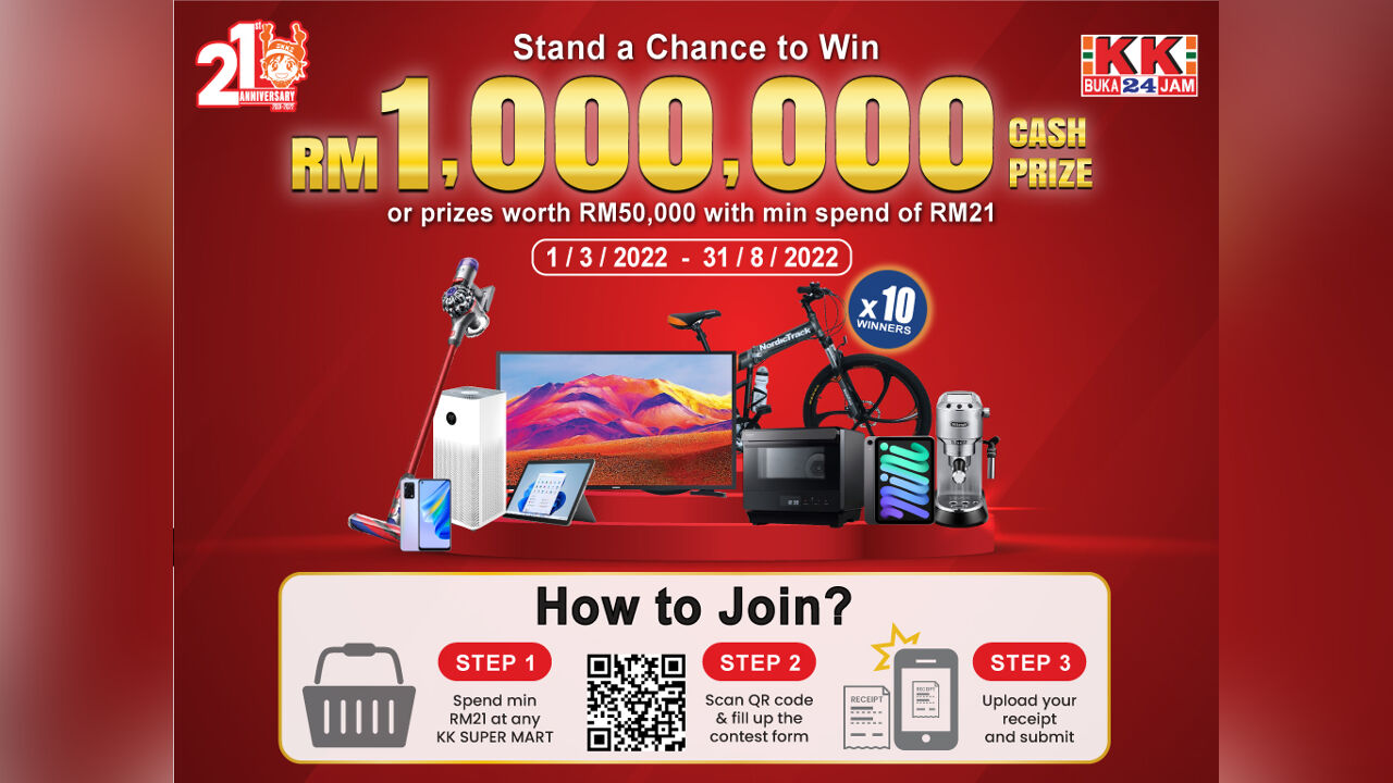 KK 21st Anniversary- RM1 Million Giveaway Contest