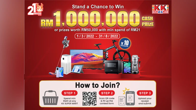 KK 21st Anniversary- RM1 Million Giveaway Contest