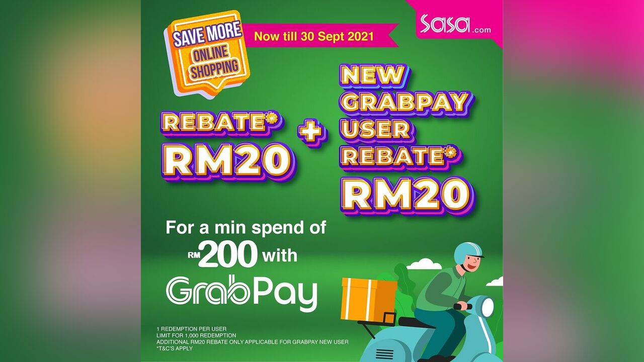 Shop Online at SaSa with Grabpay Rebate
