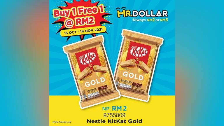 Buy1Free1 Nestle Kitkat Gold at MR. DOLLAR Store