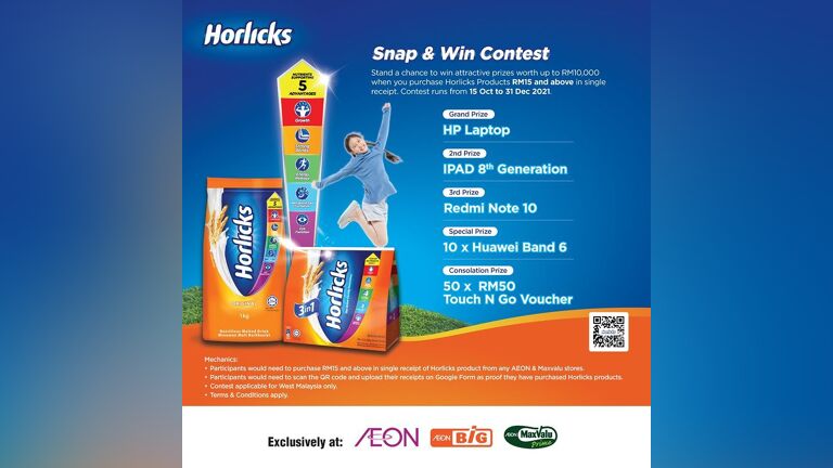 Horlicks x AEON Snap & Win Contest