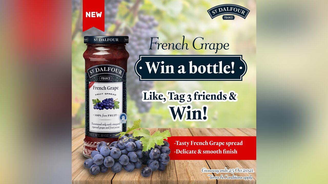 St. Dalfour French Grape Fruit Spread Giveaway