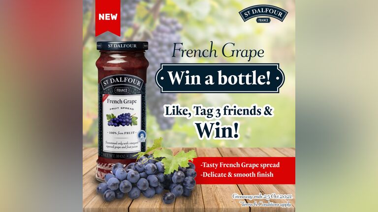 St. Dalfour French Grape Fruit Spread Giveaway