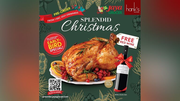 Free Red Wine with Christmas Turkey Pre-Orders