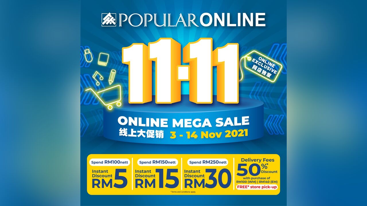 POPULAR Online 11.11 Mega Sale