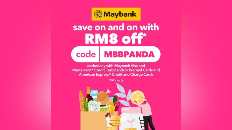 RM8 Off Foodpanda Orders with Maybank Cards