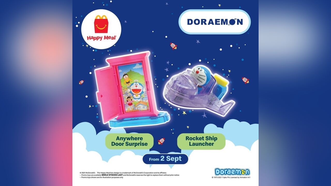 McDonald's Happy Meal Malaysia's Doraemon Toy Collection