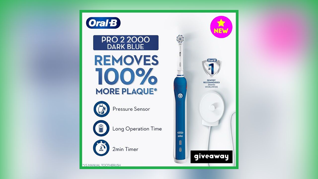 Oral-B PRO 2 2000 Electric Toothbrush Giveaway