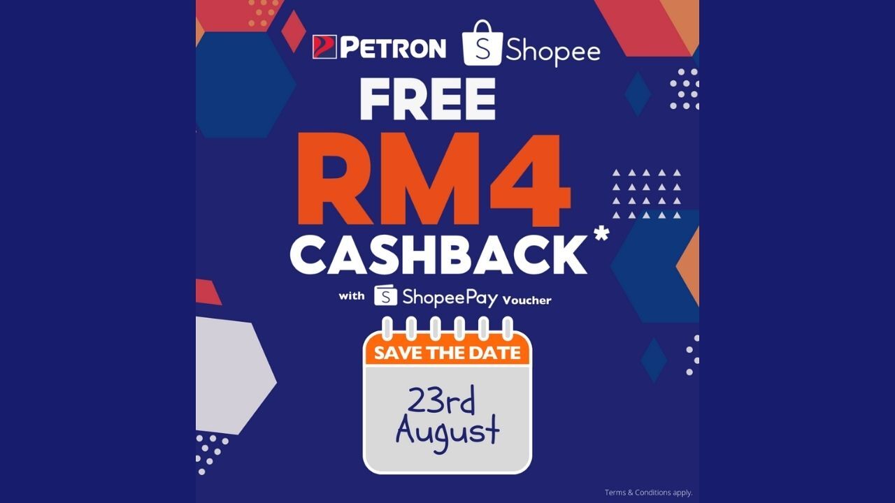 Petron x Shopee RM4 Cashback Voucher is Back