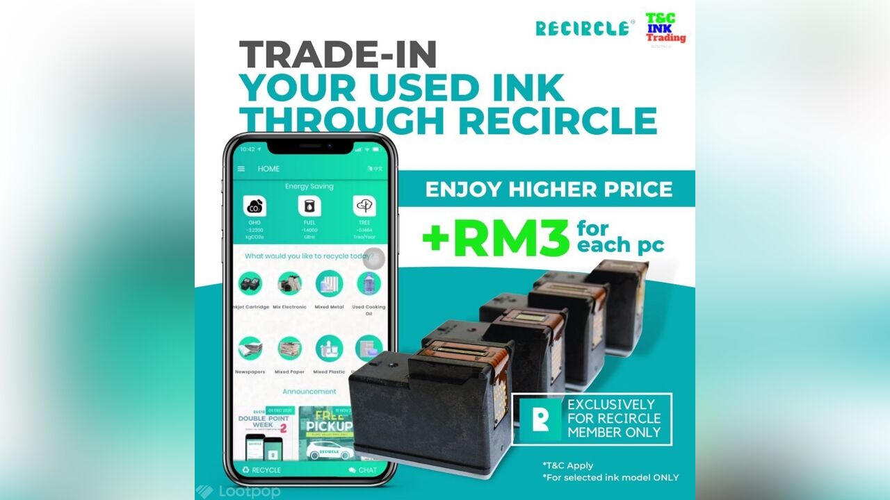 Trade In Used Ink Cartridge Through Recircle App