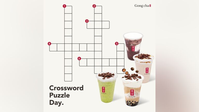 Gong Cha's Crossword Puzzle Day Contest