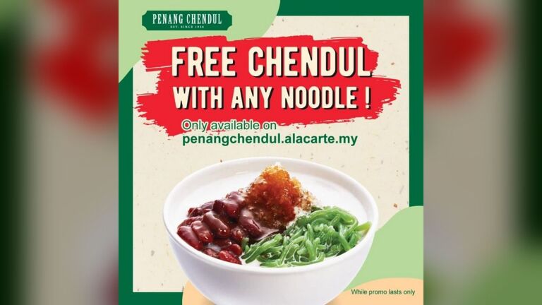Free Penang Chendul with Any Noodle