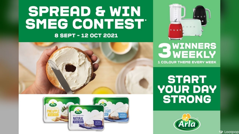 Arla Start Your Day Strong Spread and Win SMEG Contest