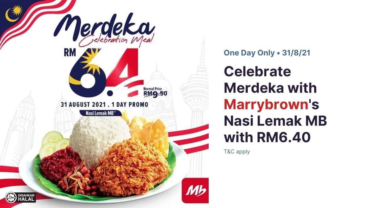 RM6.40 Marrybrown's Nasi Lemak MB on Merdeka Day
