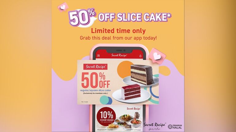 50% Off Secret Recipe Slice Cake