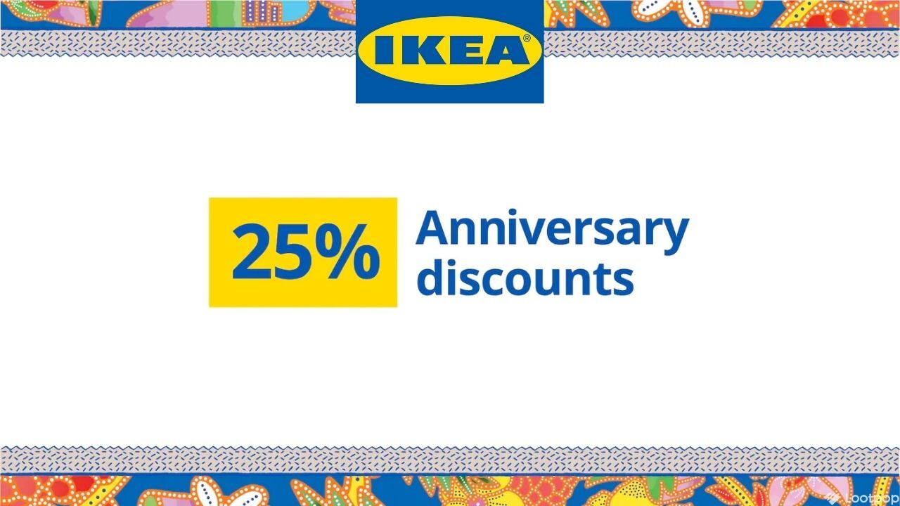 IKEA 25% Anniversary Discounts