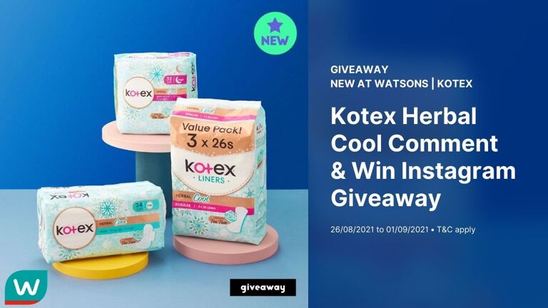 Kotex Herbal Cool Comment & Win Instagram Giveaway