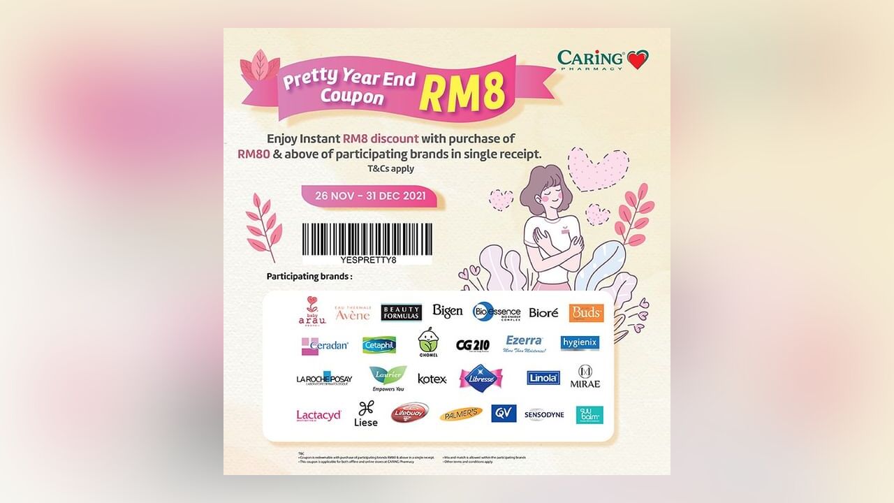 Pretty Year End Coupon RM8