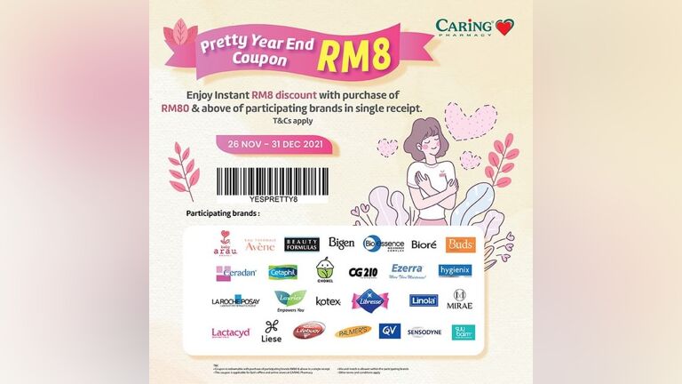 Pretty Year End Coupon RM8