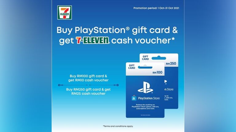 Buy PlayStation Gift Card, Get 7-Eleven Cash Voucher