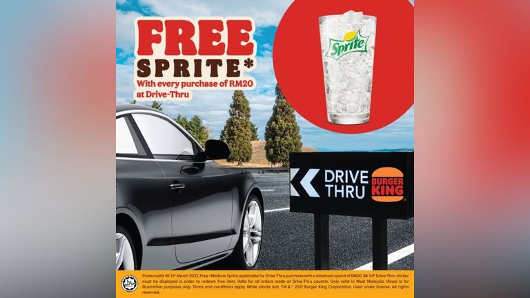 Free Sprite at Burger King Drive-Thru