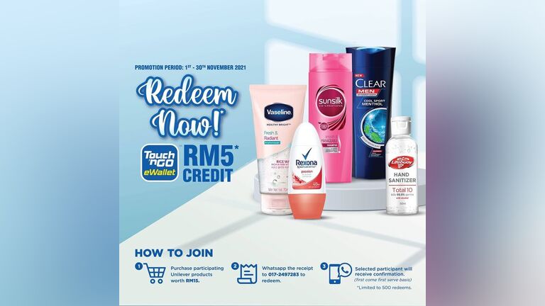 RM5 Cashback with Unilever Products