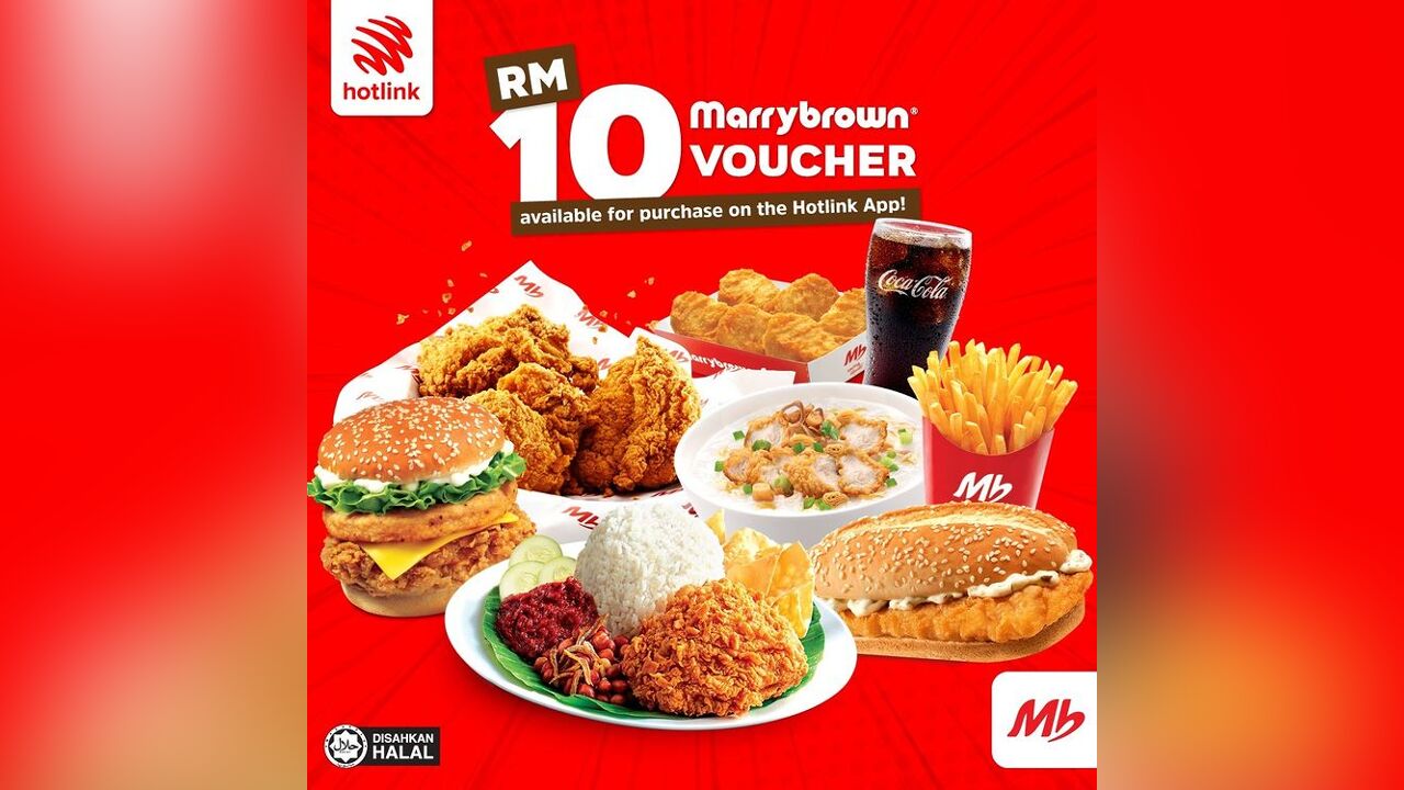 RM10 Marrybrown Voucher from Hotlink