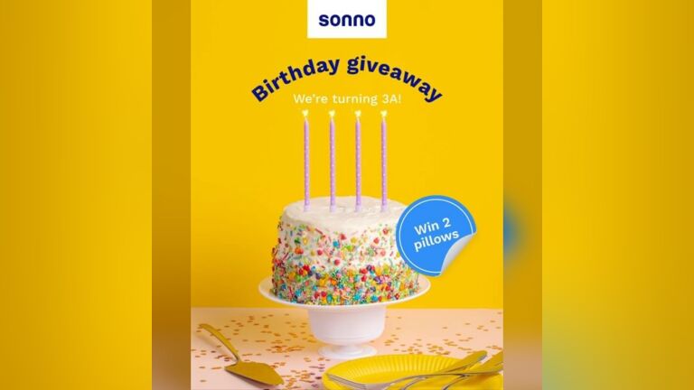 Sonno Birthday Giveaway