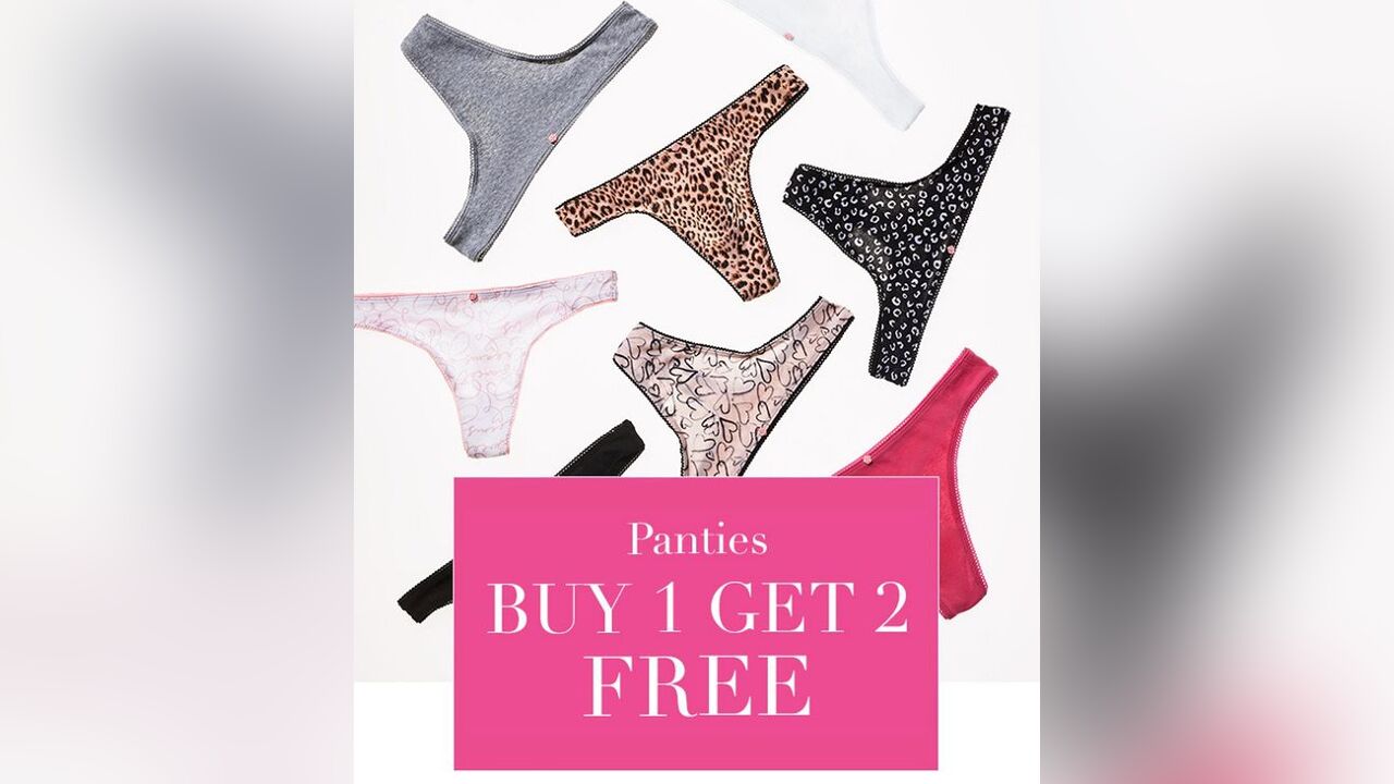 Buy 1 Free 2 Panties