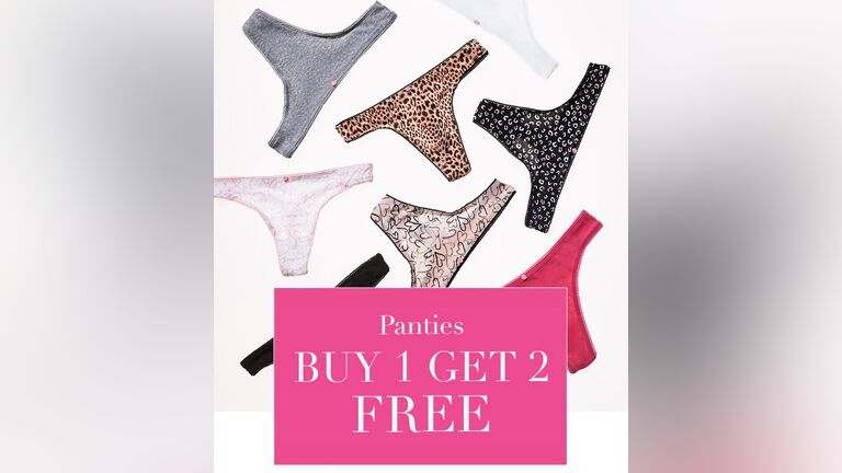 Buy 1 Free 2 Panties