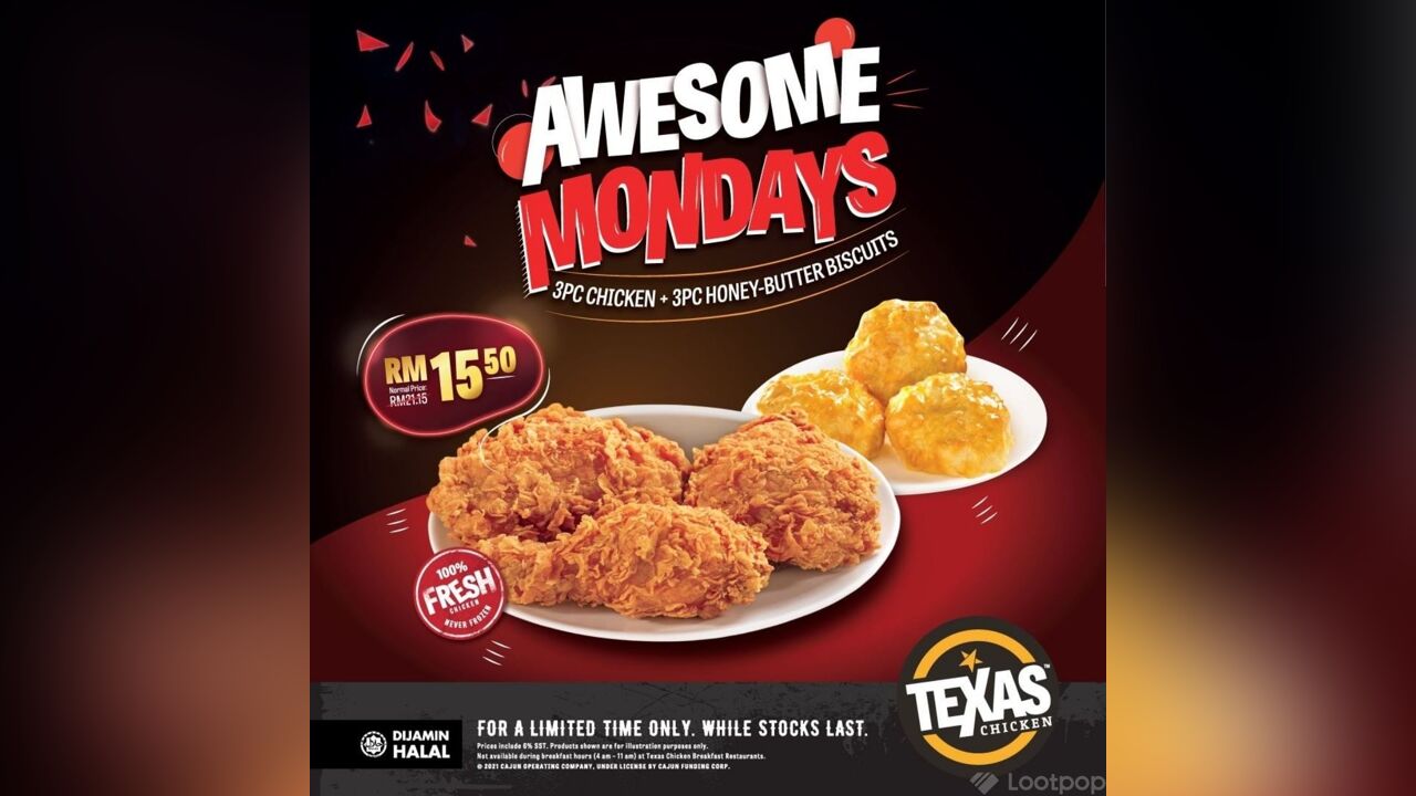 Awesome Mondays at Texas Chicken Malaysia
