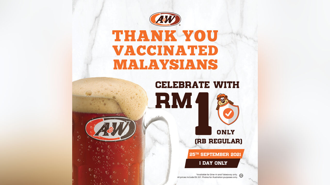 Celebrate Vaccination with RM1 A&W Regular Rootbeer