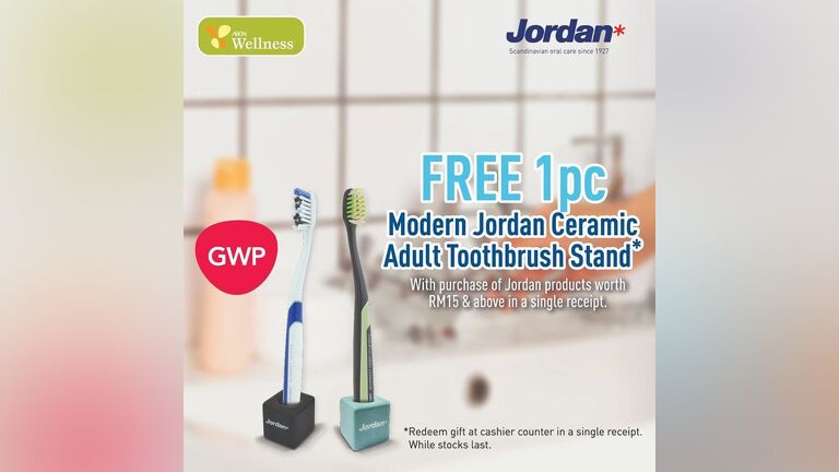 Free Modern Jordan Ceramic Adult Toothbrush Stand
