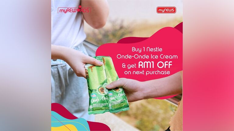 Buy 1 Nestle Onde-Onde Ice Cream, Get RM1 Off on Next Purchase