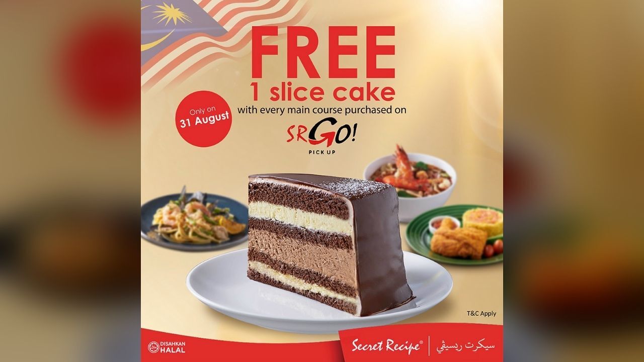FREE cake from Secret Recipe's SRGO