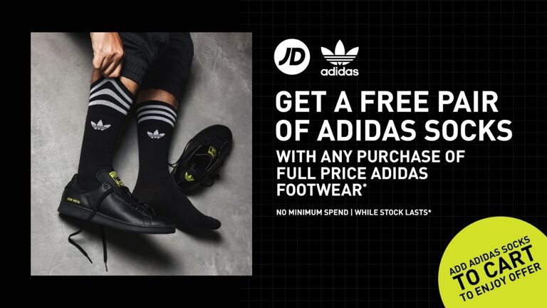 Free Pair of adidas Socks at JD Sports