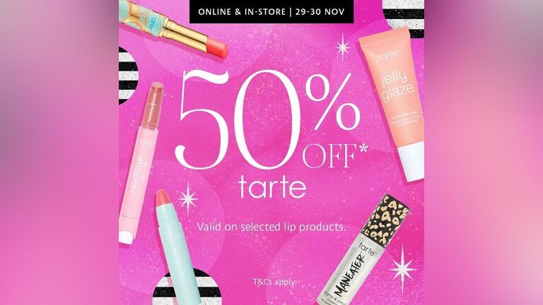 Tarte Cosmetic Sales Up to 50% Off