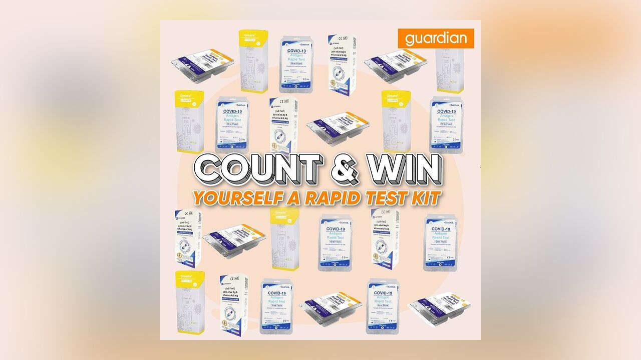 Count & Win Rapid Test Kit Giveaway by Guardian