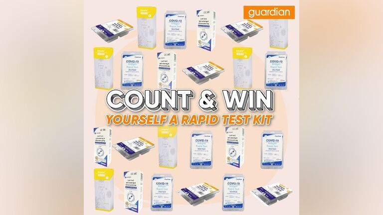 Count & Win Rapid Test Kit Giveaway by Guardian