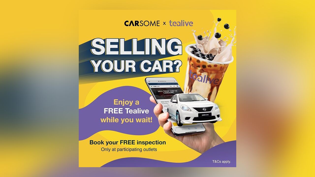 Get a FREE Inspection & Enjoy a FREE Tealive from Carsome
