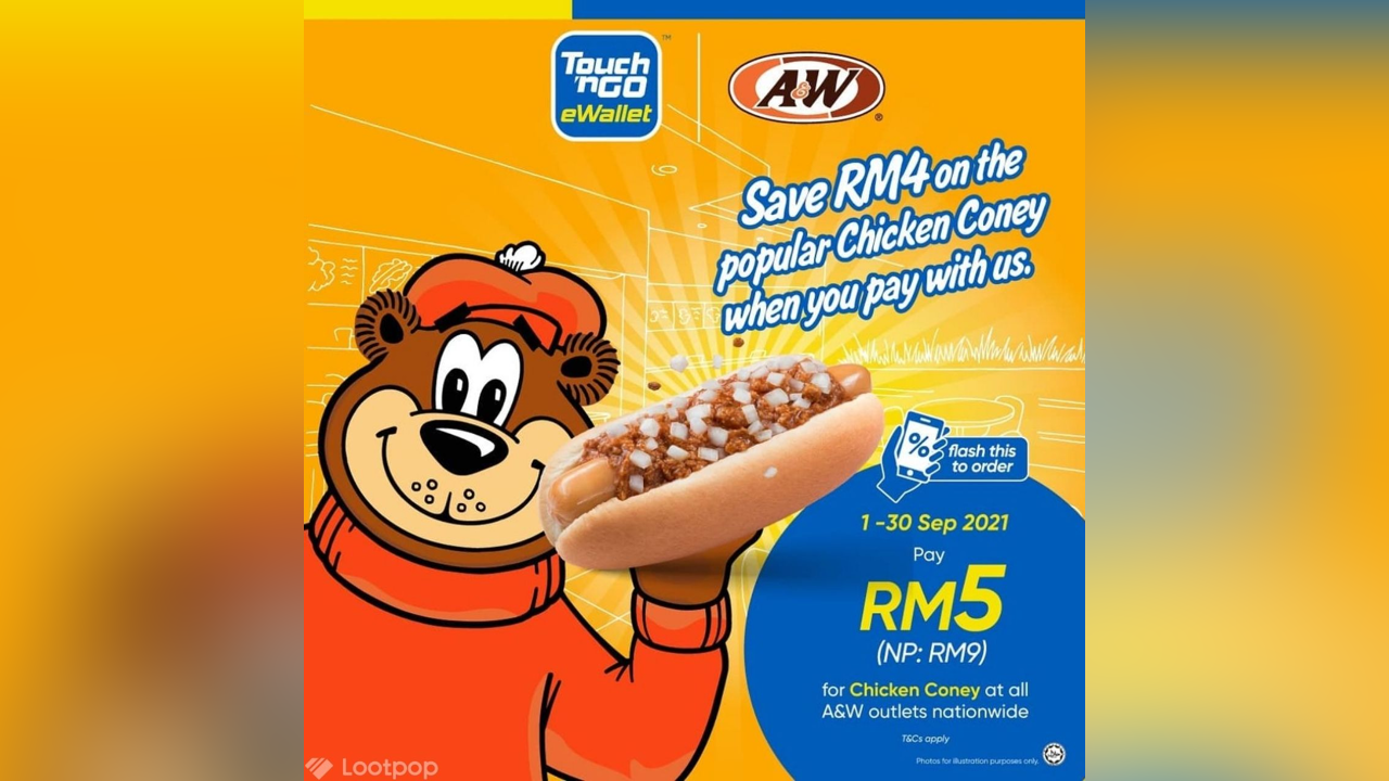 A&W RM5 Chicken Coney Promotion with Touch 'n Go eWallet