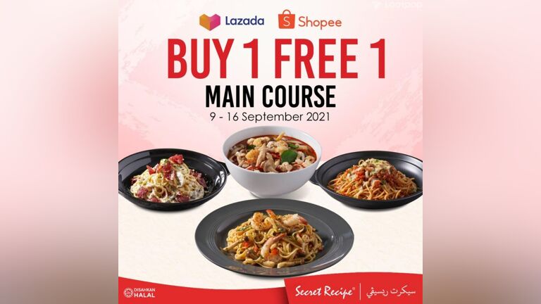 Secret Recipe's Lazada & Shopee Discount Vouchers
