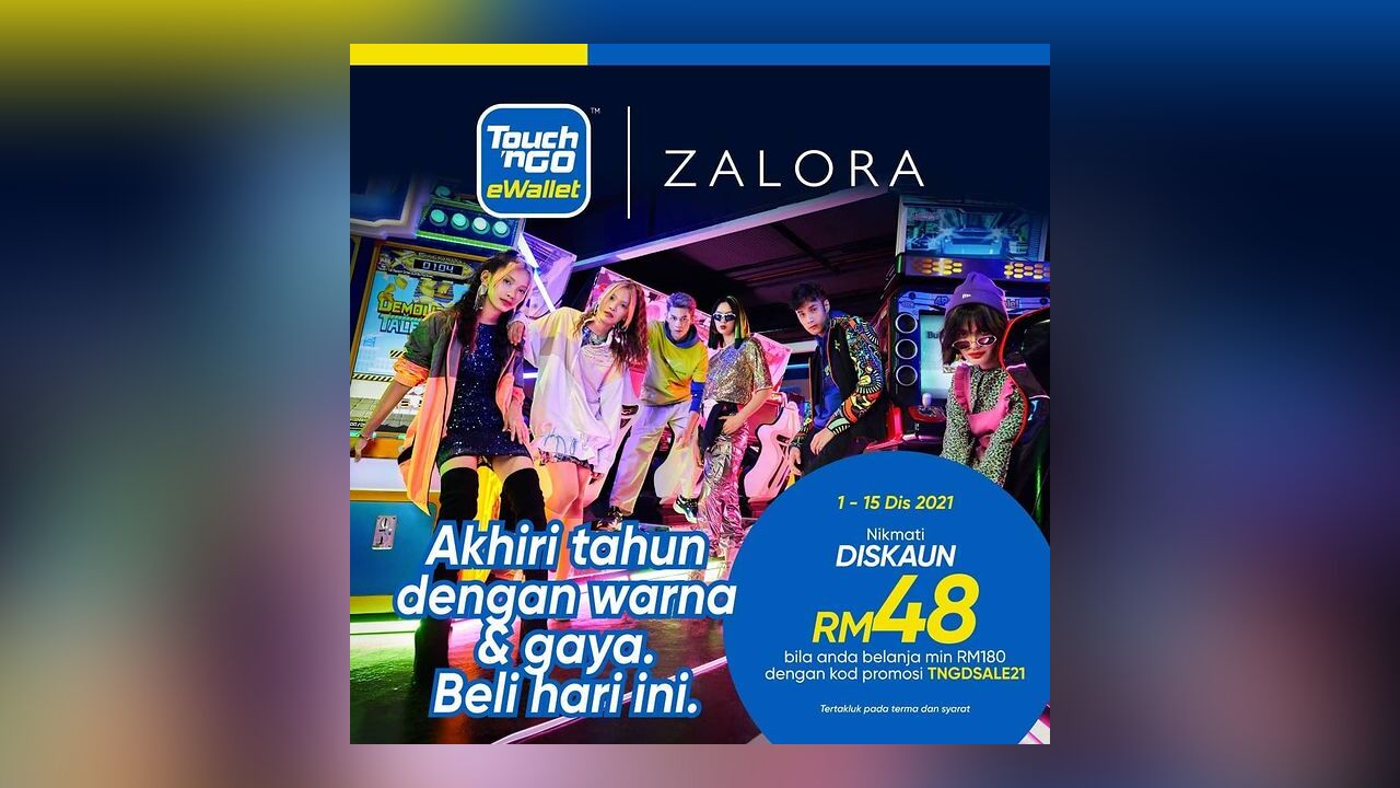 RM48 OFF at ZALORA with Touch 'n Go eWallet