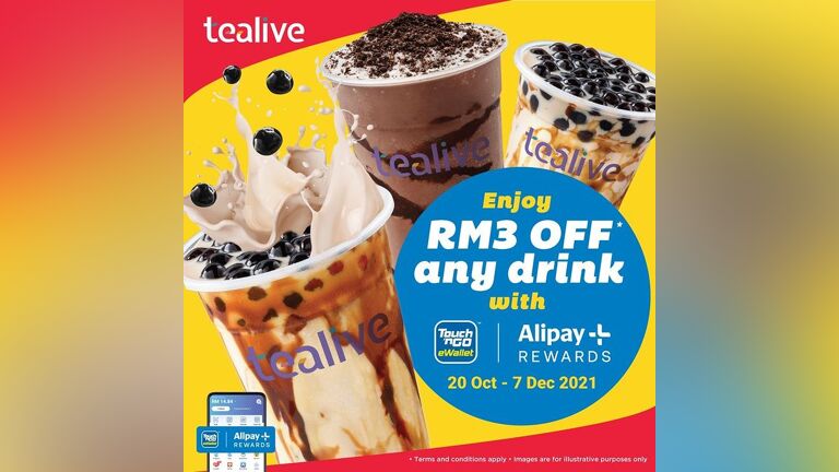 RM3 Off Any Tealive Drinks