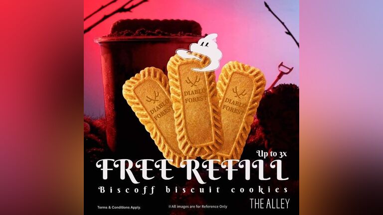 Free Refill: Biscoff Biscuits at The Alley