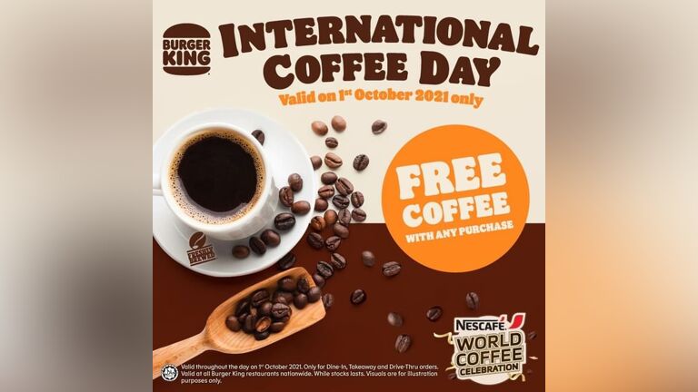 Celebrate International Coffee Day at Burger King