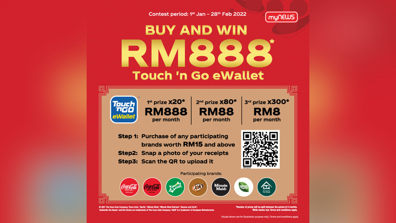 Buy & Win RM888 Touch 'n Go eWallet