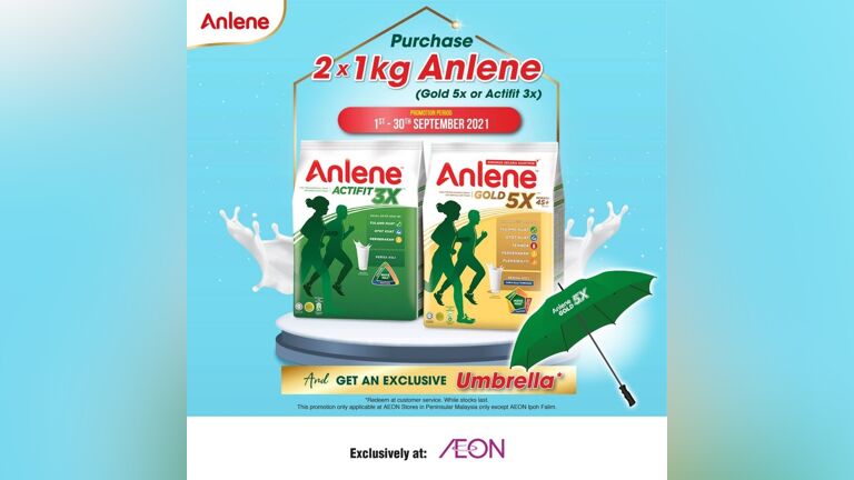 Free Umbrella from Anlene at AEON