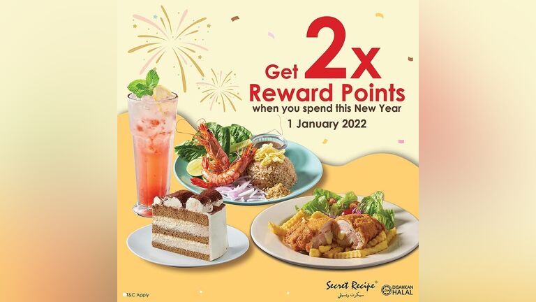 2X Reward Points on New Year 2022